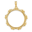 33 mm 14k Yellow Gold coin bezel for 32.7 mm Coin