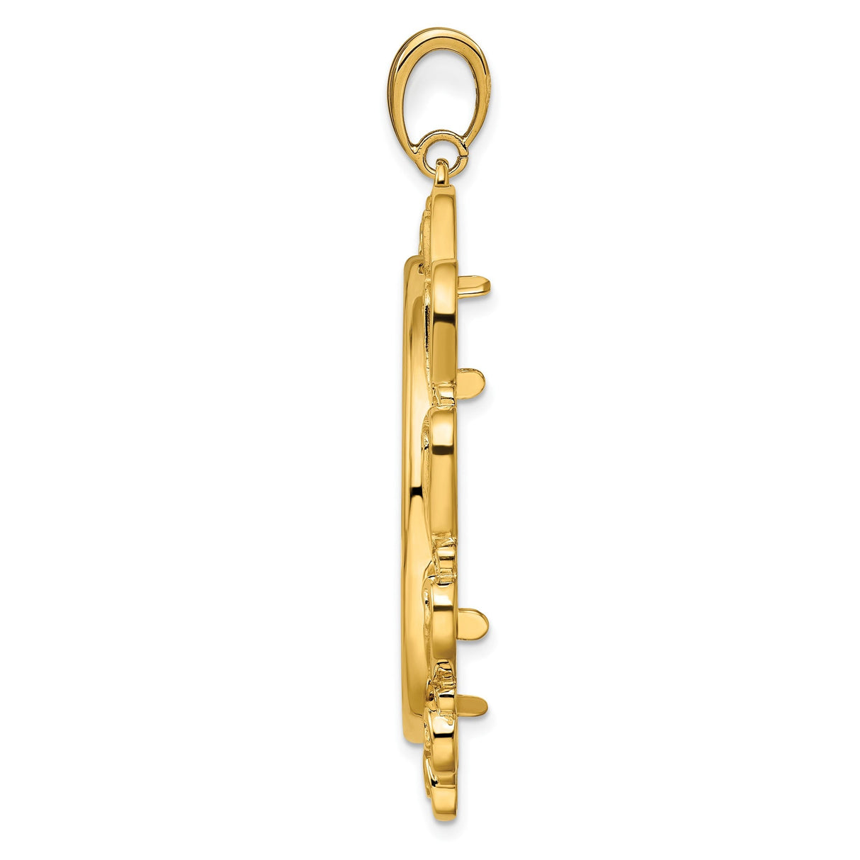 33 mm 14k Yellow Gold coin bezel for 32.7 mm Coin — alternate view