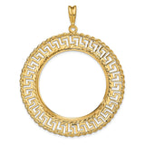 33 mm 14k Yellow Gold coin bezel for 32.7 mm Coin — additional image