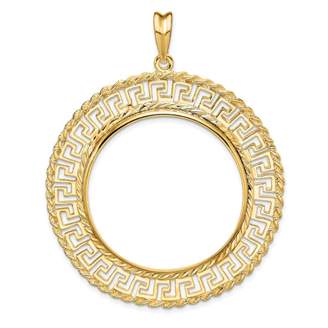 33 mm 14k Yellow Gold coin bezel for 32.7 mm Coin