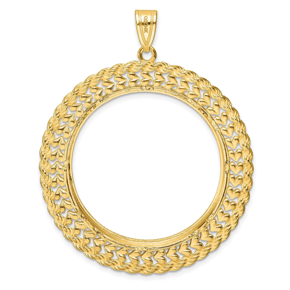 33 mm 14k Yellow Gold coin bezel for 32.7 mm Coin — additional image