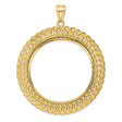 33 mm 14k Yellow Gold coin bezel for 32.7 mm Coin