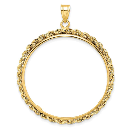 33 mm 10k Yellow Gold coin bezel for 32.7 mm Coin