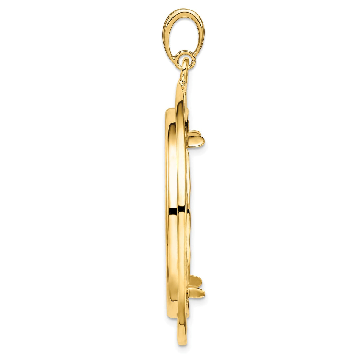 33 mm 14k Yellow Gold coin bezel for 32.7 mm Coin — alternate view