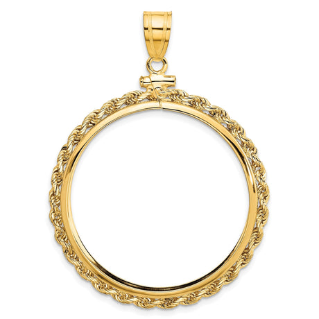 33 mm 10k Yellow Gold coin bezel for 32.7 mm Coin