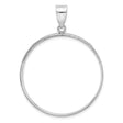 33 mm 14k White Gold coin bezel for 32.7 mm Coin