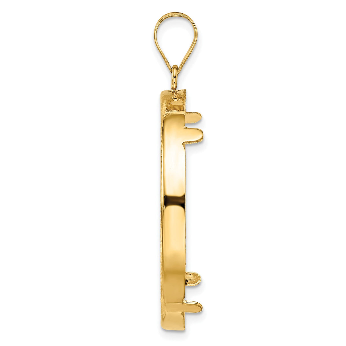 33 mm 14k Yellow Gold coin bezel for 32.7 mm Coin — alternate view