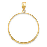 33 mm 14k Yellow Gold coin bezel for 32.7 mm Coin — additional image