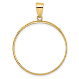 33 mm 10k Yellow Gold coin bezel for 32.7 mm Coin