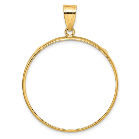 33 mm 10k Yellow Gold coin bezel for 32.7 mm Coin