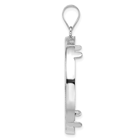 33 mm 14k White Gold coin bezel for 32.7 mm Coin — alternate view