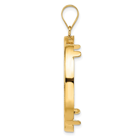 33 mm 14k Yellow Gold coin bezel for 32.7 mm Coin — alternate view