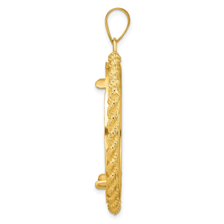 33 mm 14k Yellow Gold coin bezel for 32.7 mm Coin — alternate view