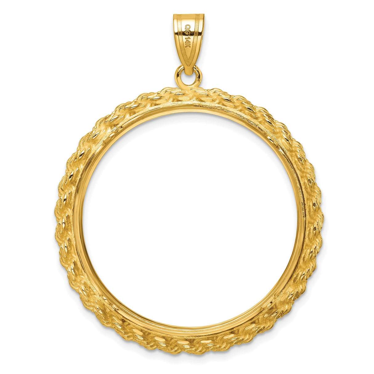 33 mm 14k Yellow Gold coin bezel for 32.7 mm Coin — additional image