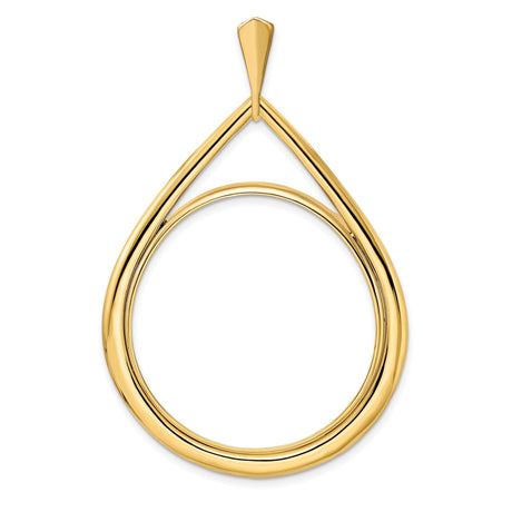 33 mm 14k Yellow Gold coin bezel for 32.7 mm Coin