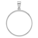 33 mm 14k White Gold coin bezel for 32.7 mm Coin