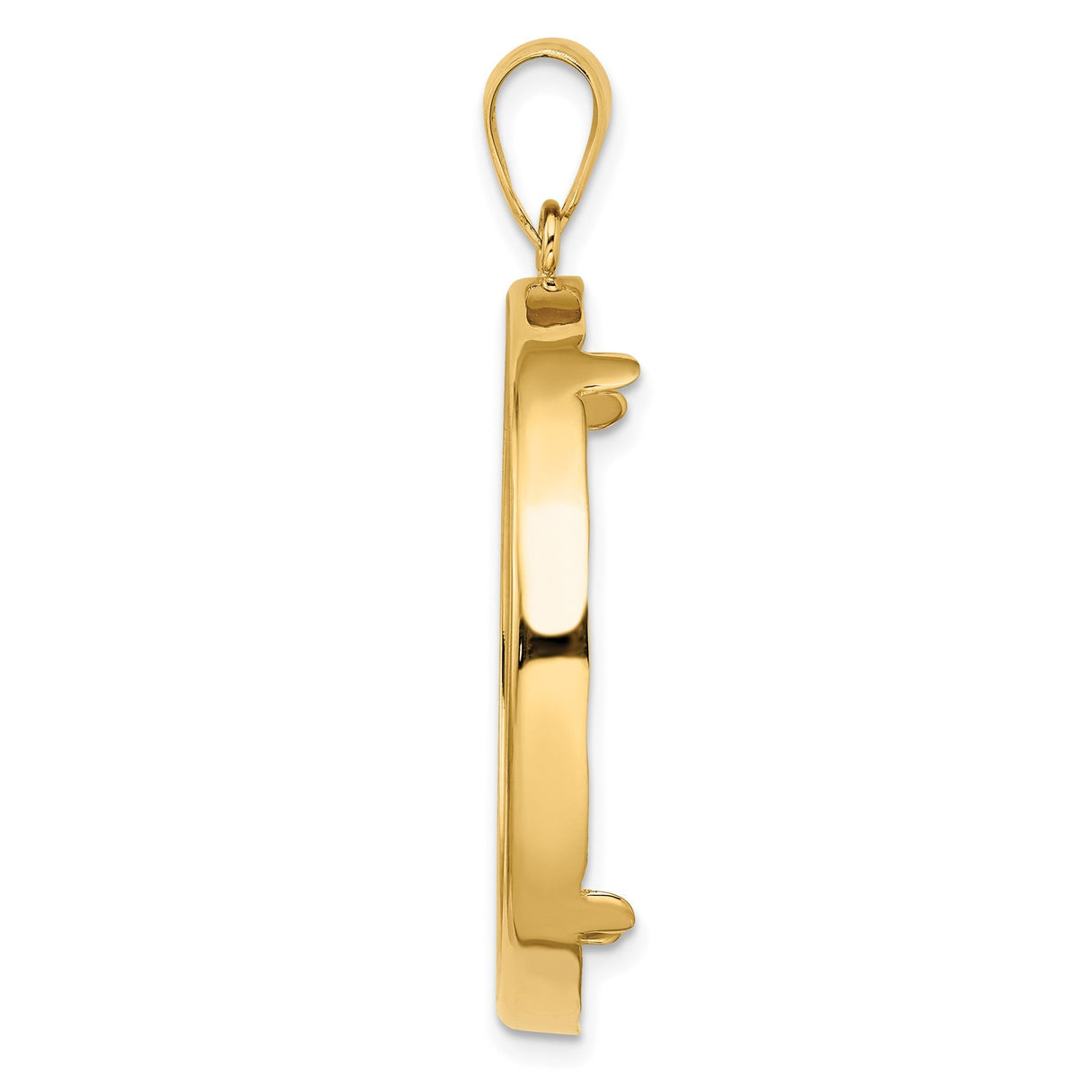33 mm 14k Yellow Gold coin bezel for 32.7 mm Coin — alternate view