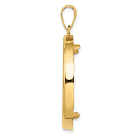 33 mm 14k Yellow Gold coin bezel for 32.7 mm Coin — alternate view