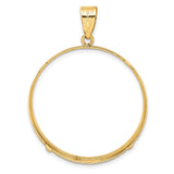 33 mm 14k Yellow Gold coin bezel for 32.7 mm Coin — additional image