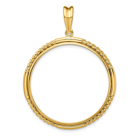 33 mm 14k Yellow Gold coin bezel for 32.7 mm Coin