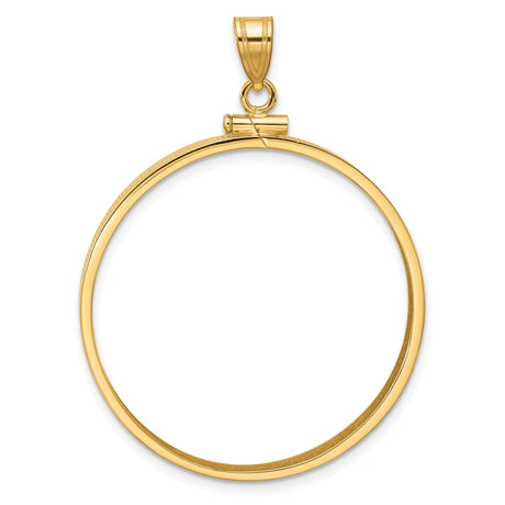 33 mm 10k Yellow Gold coin bezel for 32.7 mm Coin