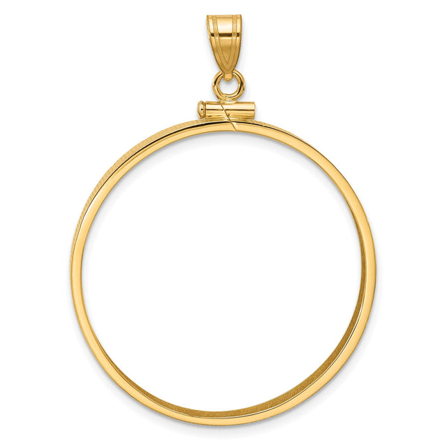 33 mm 10k Yellow Gold coin bezel for 32.7 mm Coin