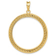 33 mm 14k Yellow Gold coin bezel for 32.7 mm Coin