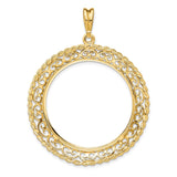 33 mm 14k Yellow Gold coin bezel for 32.7 mm Coin — additional image