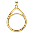 33 mm 10k Yellow Gold coin bezel for 32.7 mm Coin