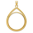 33 mm 10k Yellow Gold coin bezel for 32.7 mm Coin