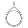 33 mm 14k White Gold coin bezel for 32.7 mm Coin