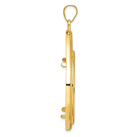 33 mm 14k Yellow Gold coin bezel for 32.7 mm Coin — alternate view