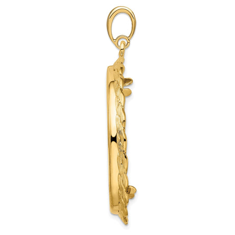 33 mm 14k Yellow Gold coin bezel for 32.7 mm Coin — alternate view