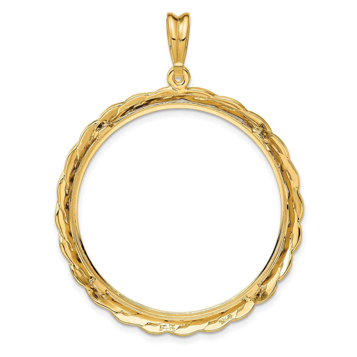 33 mm 14k Yellow Gold coin bezel for 32.7 mm Coin — additional image