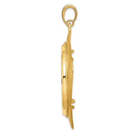 33 mm 14k Yellow Gold coin bezel for 32.7 mm Coin — alternate view