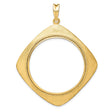 33 mm 14k Yellow Gold coin bezel for 32.7 mm Coin