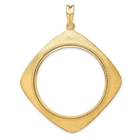 33 mm 14k Yellow Gold coin bezel for 32.7 mm Coin