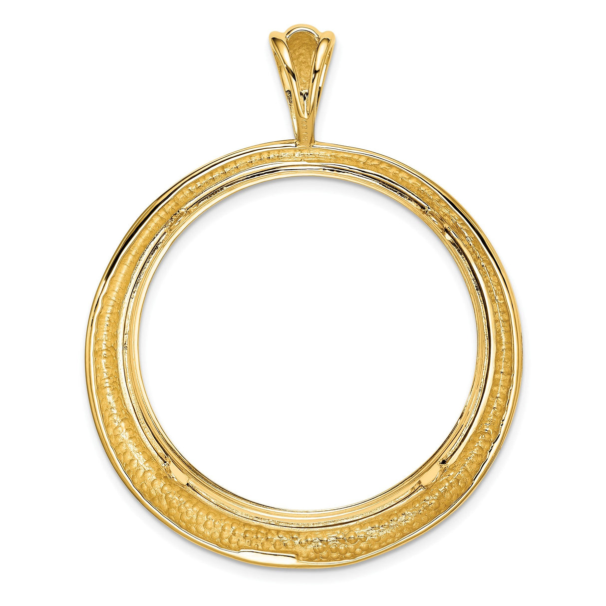 33 mm 14k Yellow Gold coin bezel for 32.7 mm Coin — additional image