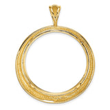 33 mm 14k Yellow Gold coin bezel for 32.7 mm Coin — additional image