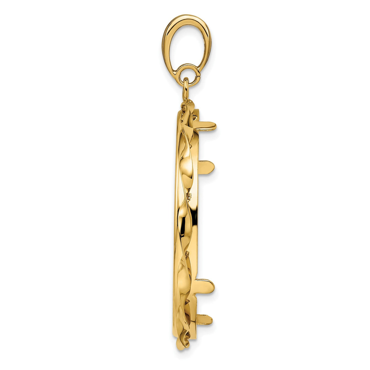 33 mm 14k Yellow Gold coin bezel for 32.7 mm Coin — alternate view