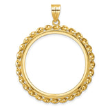33 mm 14k Yellow Gold coin bezel for 32.7 mm Coin — additional image
