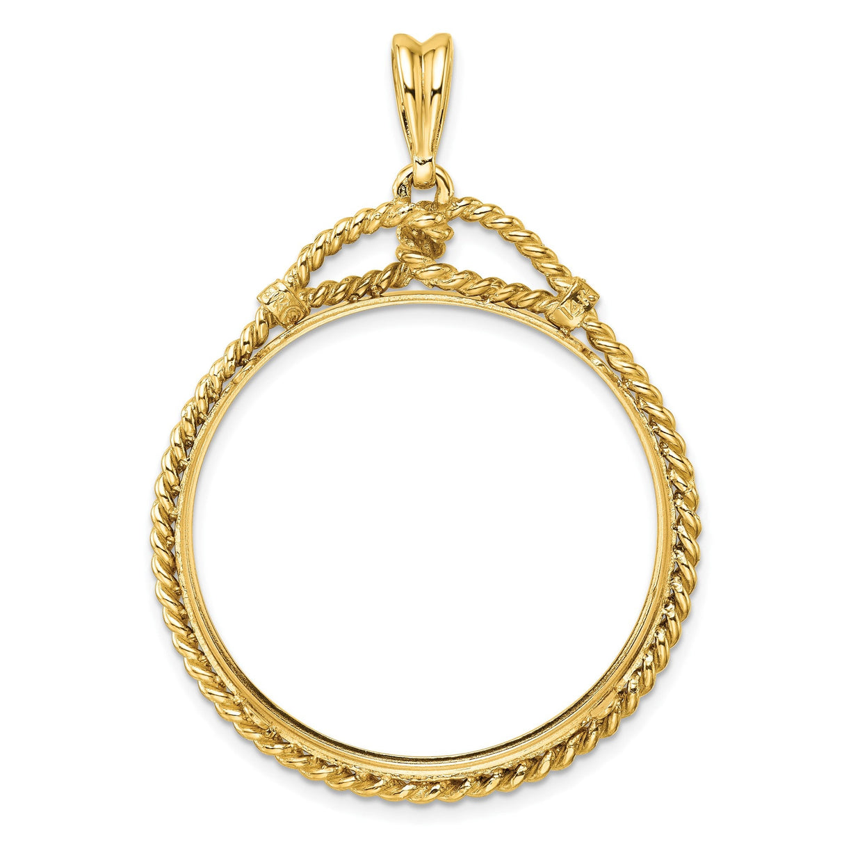 33 mm 14k Yellow Gold coin bezel for 32.7 mm Coin — additional image