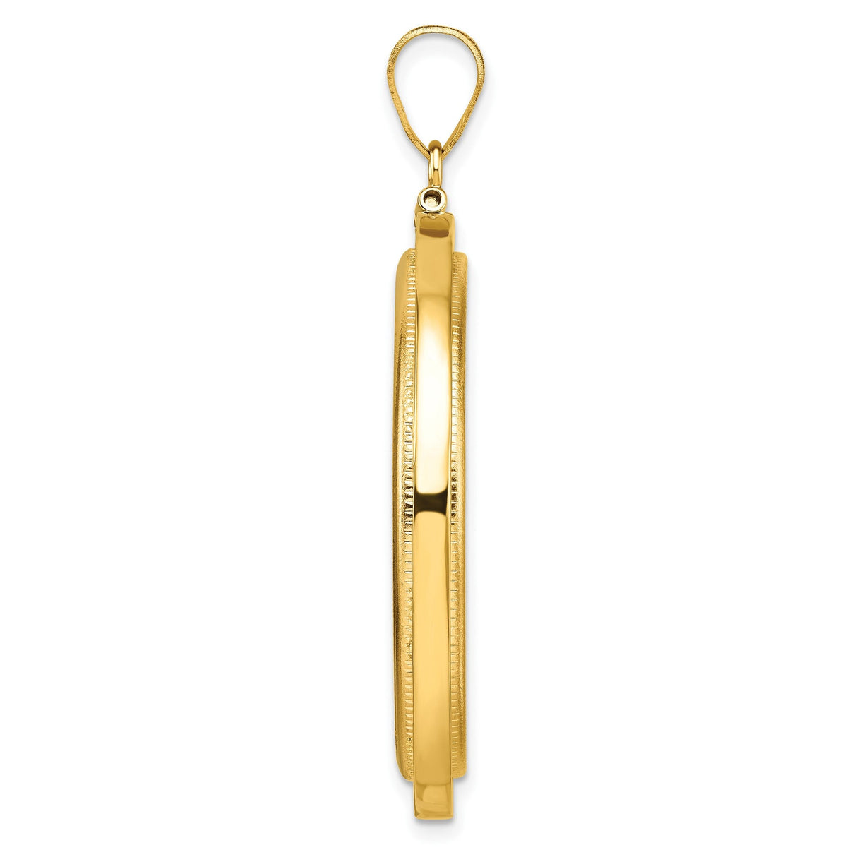 33 mm 14k Yellow Gold coin bezel for 32.7 mm Coin — alternate view