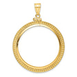 33 mm 14k Yellow Gold coin bezel for 32.7 mm Coin