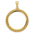 33 mm 10k Yellow Gold coin bezel for 32.7 mm Coin