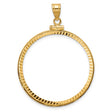 33 mm 14k Yellow Gold coin bezel for 32.7 mm Coin