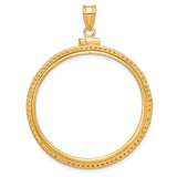 33 mm 14k Yellow Gold coin bezel for 32.7 mm Coin