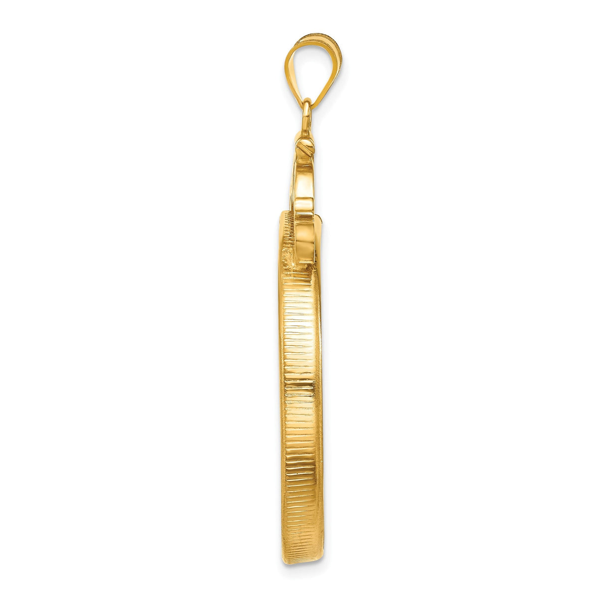 33 mm 14k Yellow Gold coin bezel for 32.7 mm Coin — alternate view