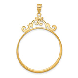 33 mm 14k Yellow Gold coin bezel for 32.7 mm Coin — additional image