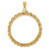 33 mm 14k Yellow Gold coin bezel for 32.7 mm Coin — additional image